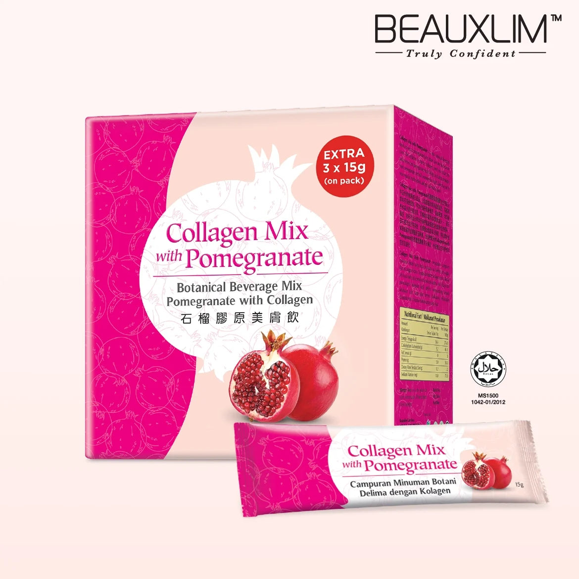 Beauxlim Collagen Mix Pomegranate