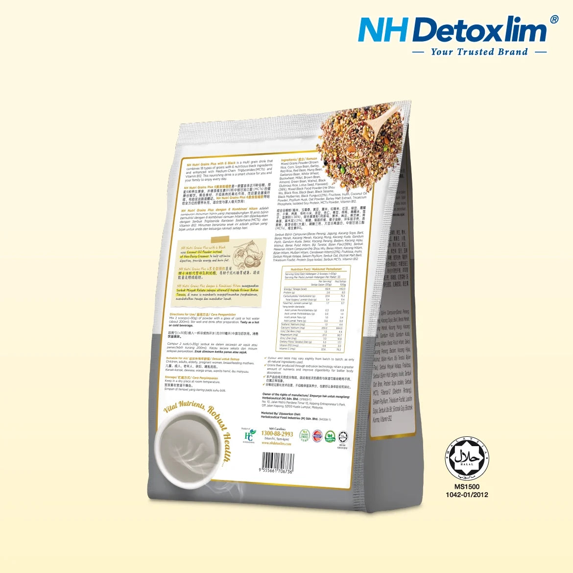 NH Nutri Grains Plus 6 Black 1kg