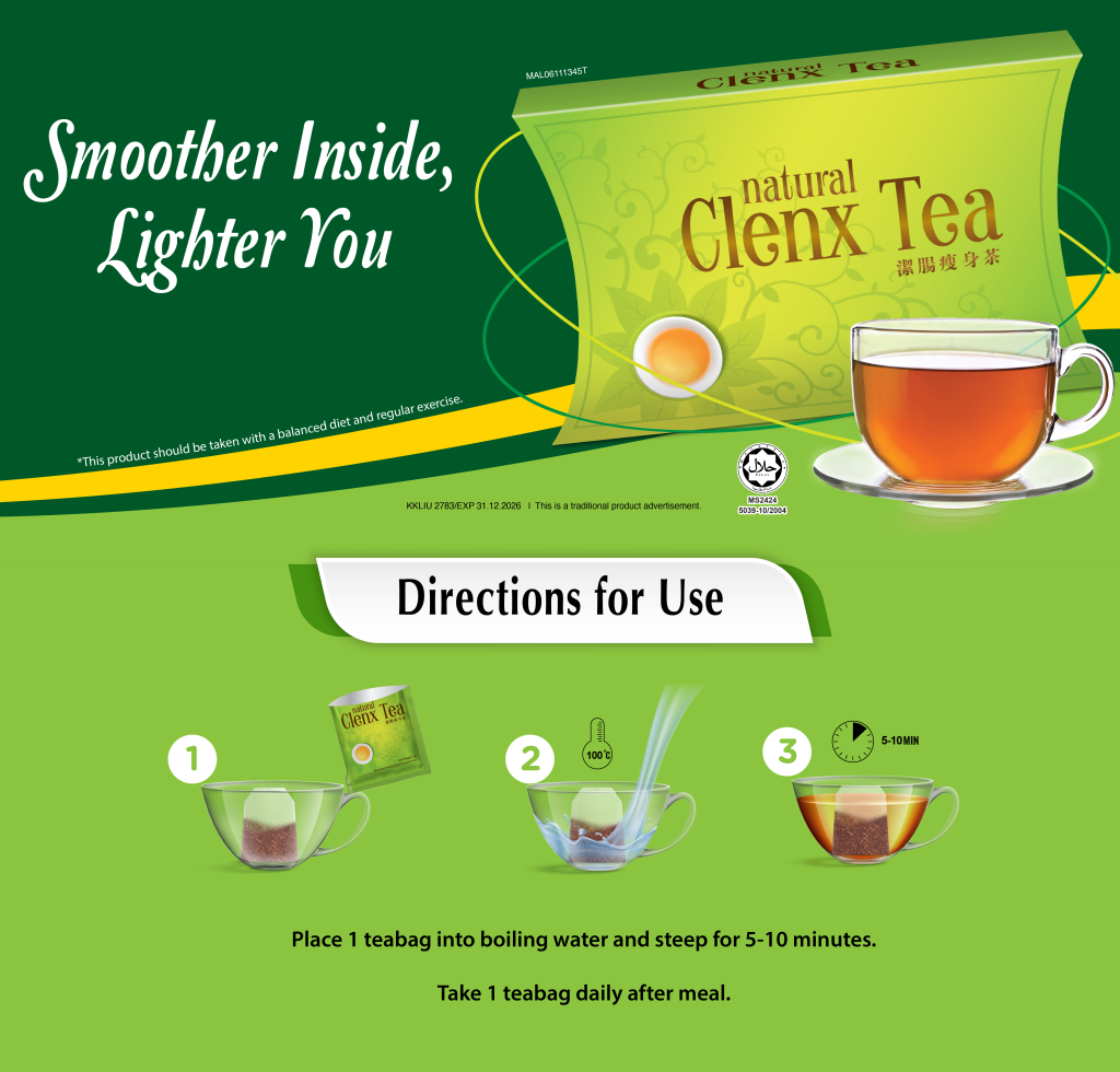 Clenx Tea Ad and Preparation